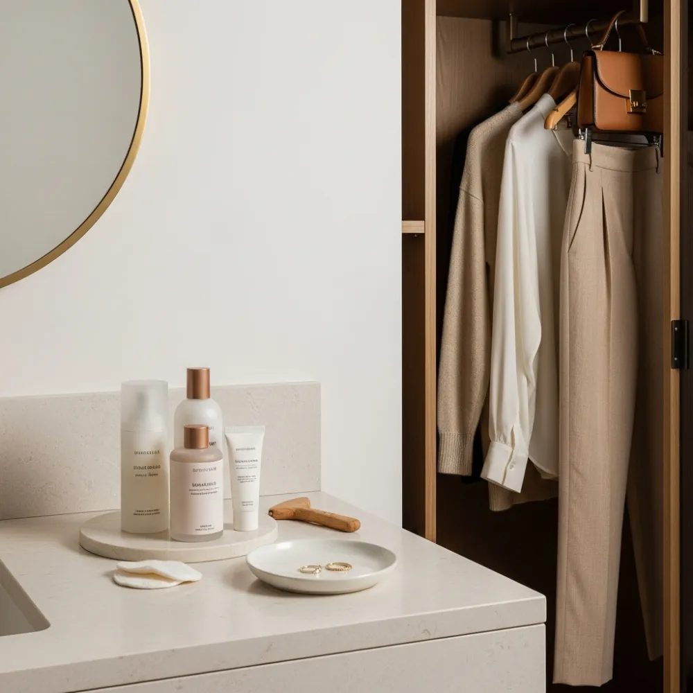 Minimalismo en el Armario y en la Rutina de Skincare: Guía Práctica